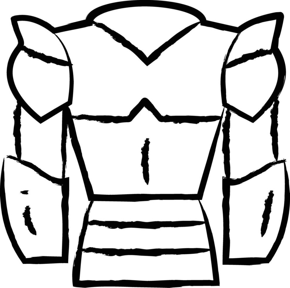 Culet Armor hand drawn vector illustrations