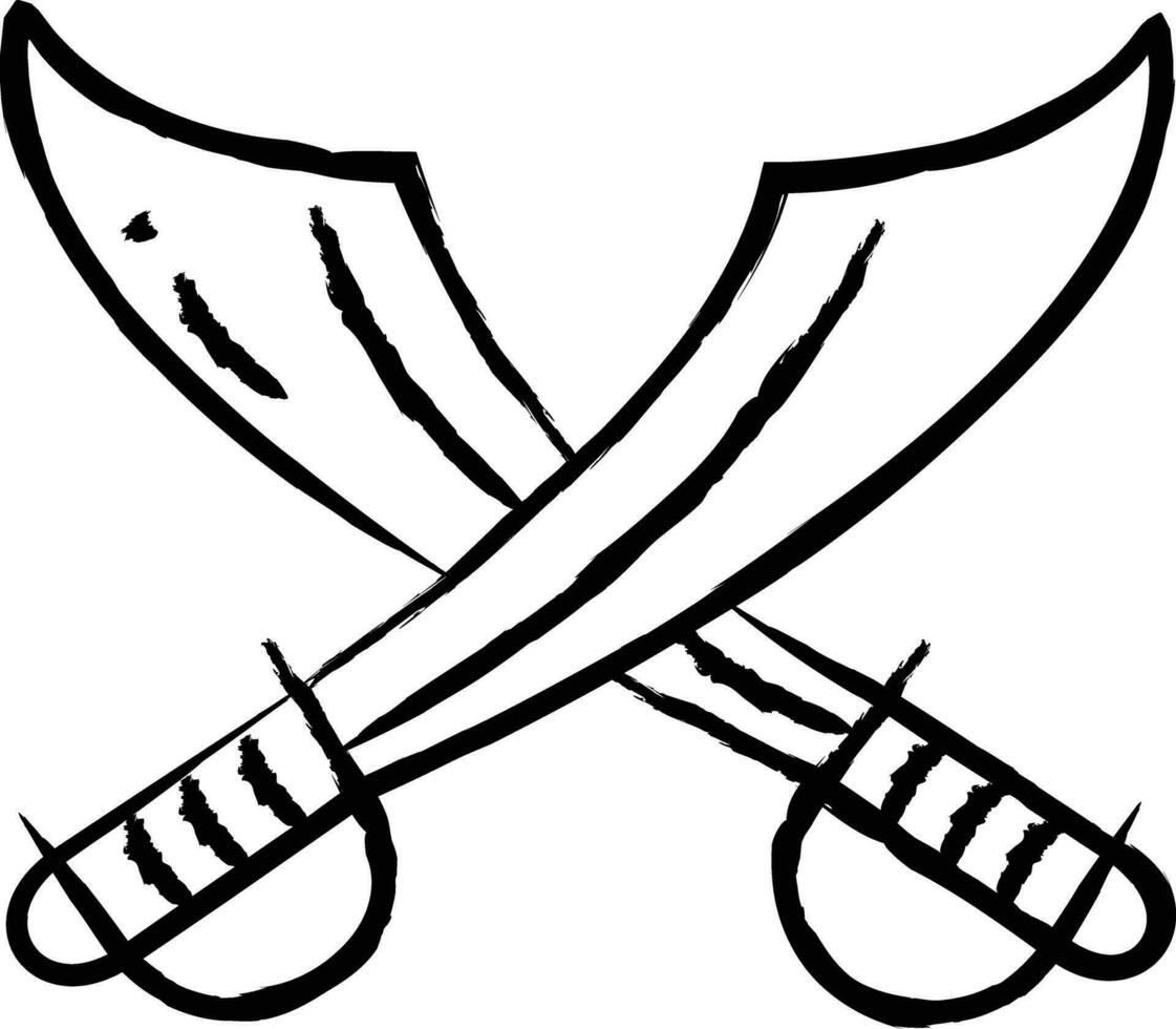 Persian Sword hand drawn vector illustrations hand drawn vector illustrations