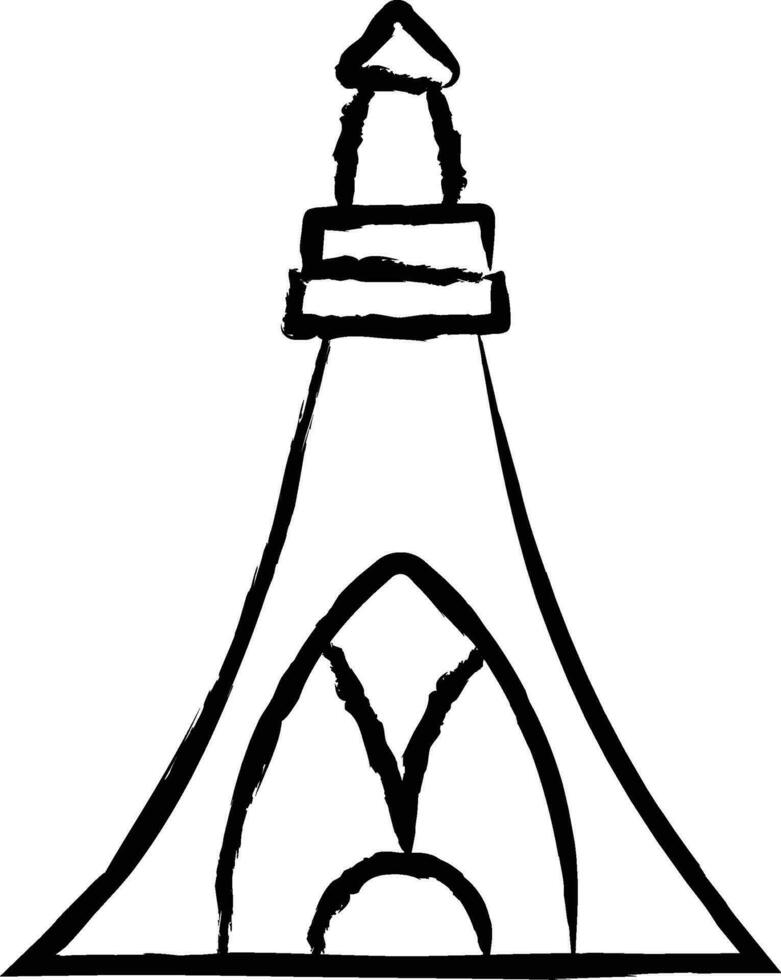 Uhuru Gardens hand drawn vector illustration