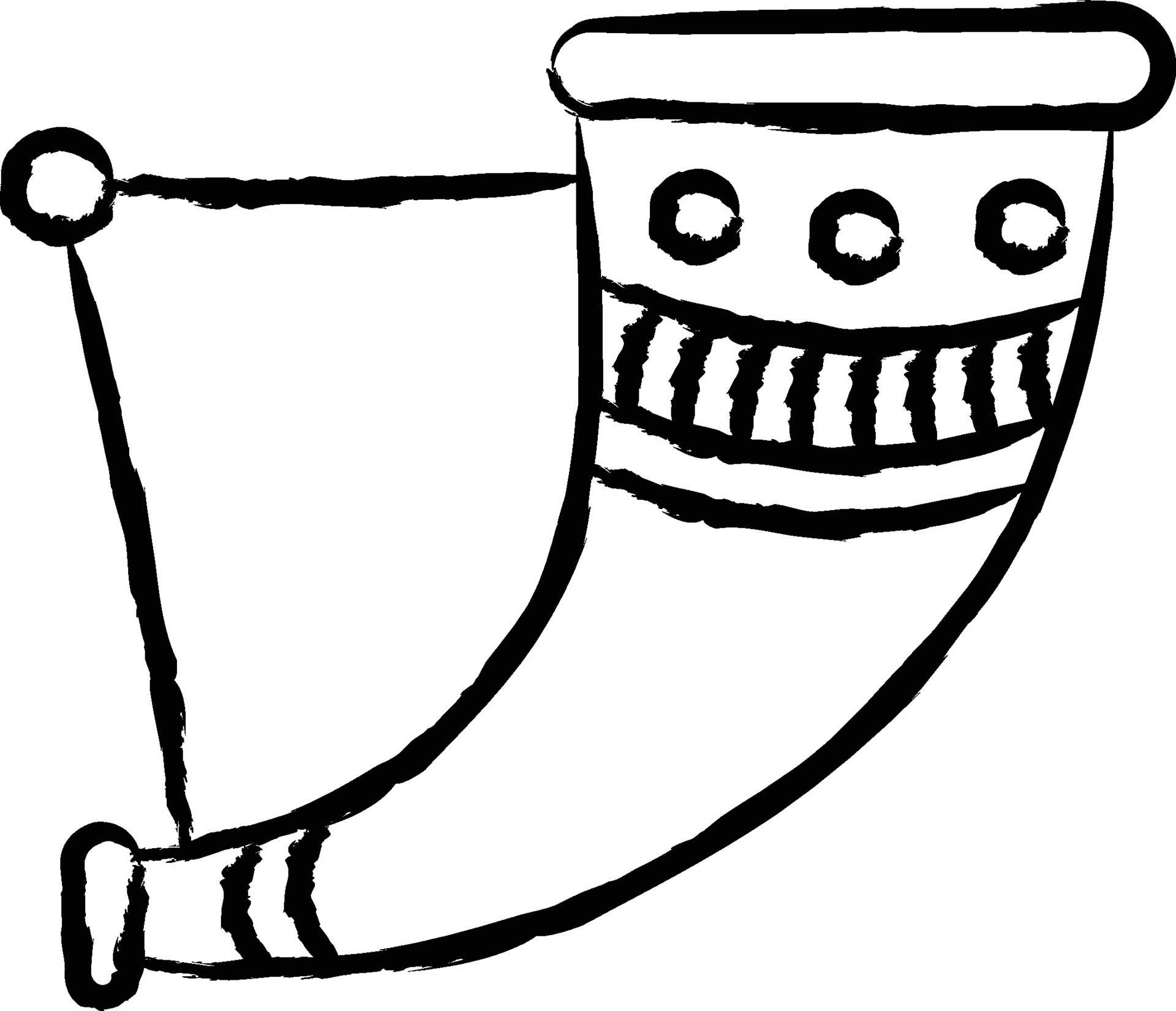 Drinking Horn hand drawn vector illustration 34810257 Vector Art at