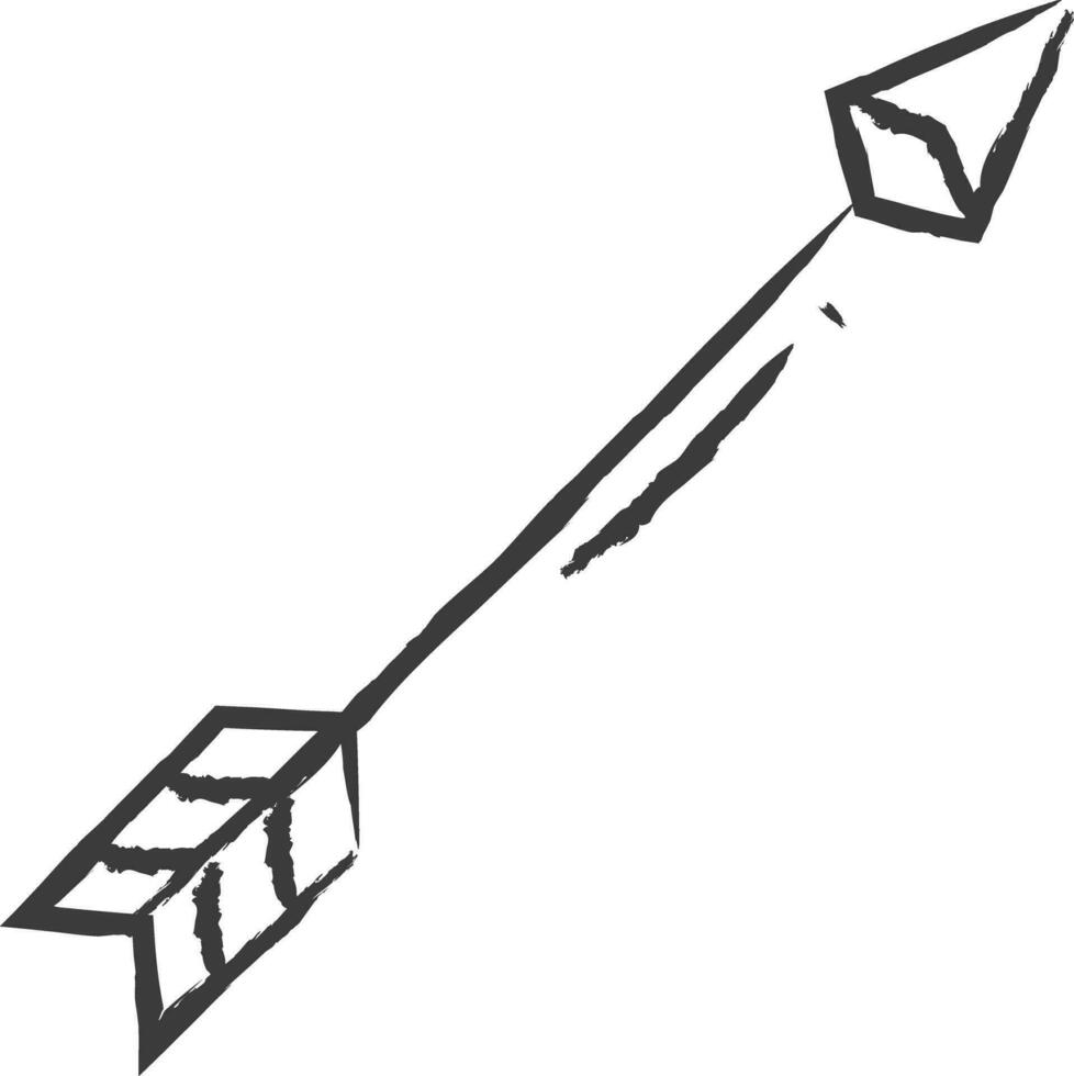 Arrow hand drawn vector illustration