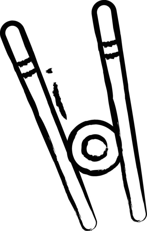 Chop stick hand drawn vector illustration