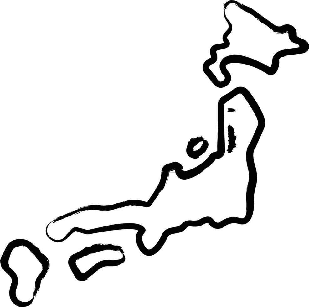 Map hand drawn vector illustration