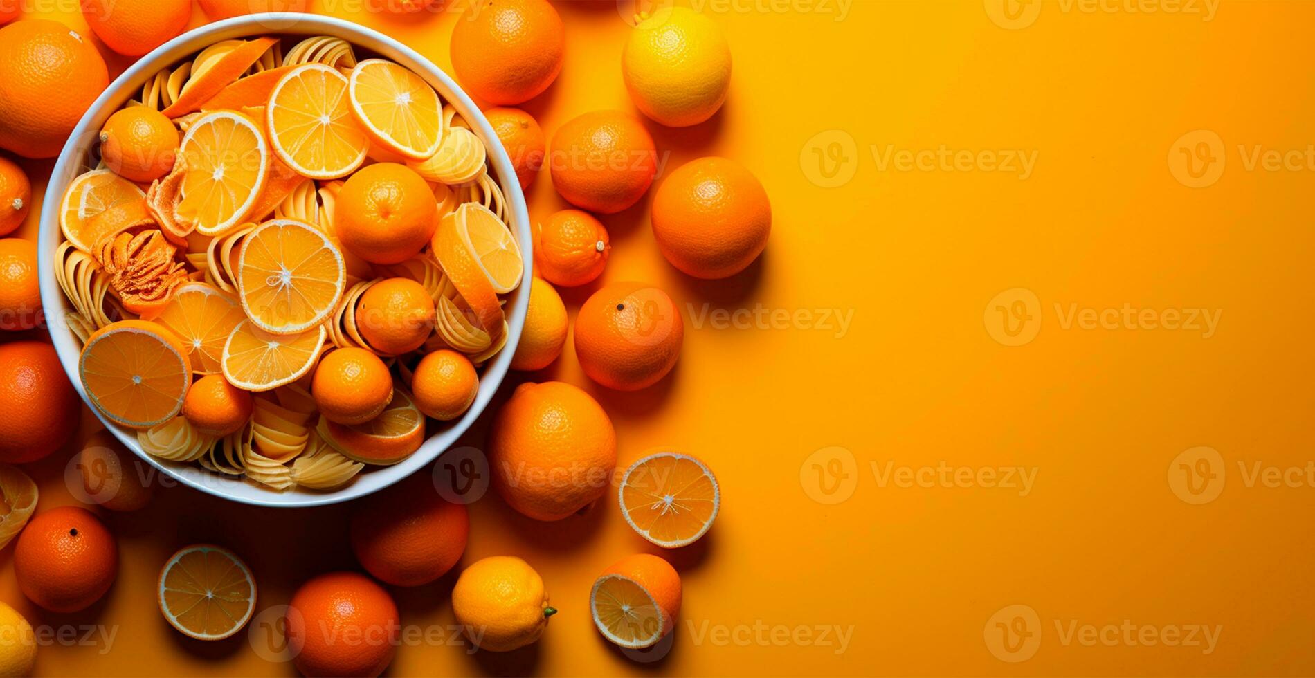 AI generated Citrus fruits, oranges, lemons, grapefruits - AI generated image photo