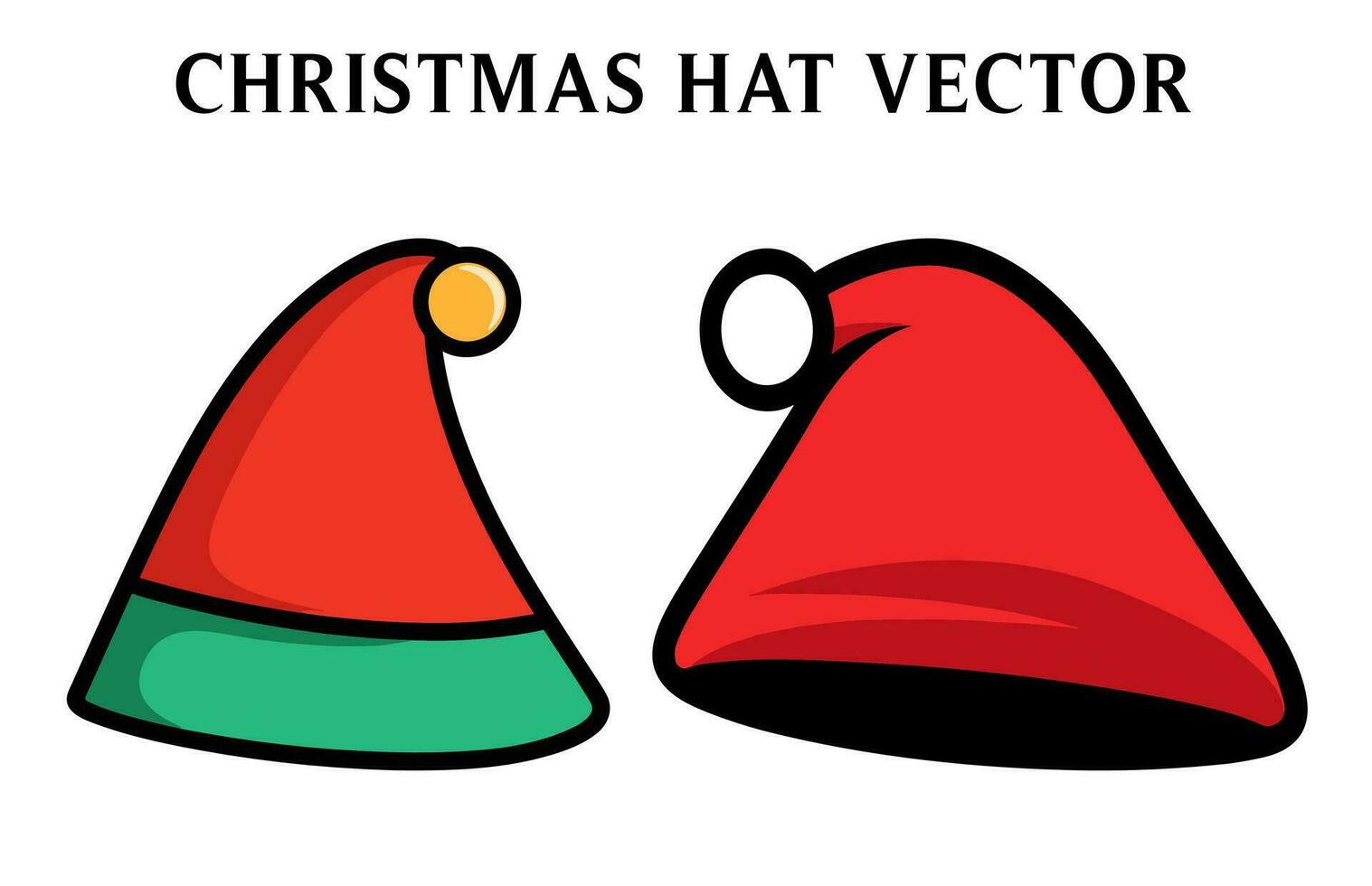 Santa Claus Hat Vector illustration Free