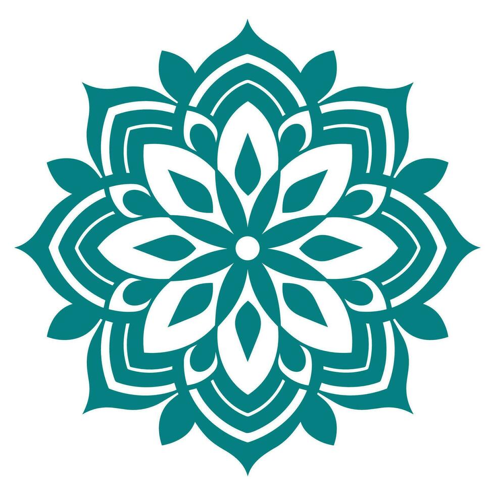 Decorative Circular Mandala vector isolated on a white background, abstract colorful mandala