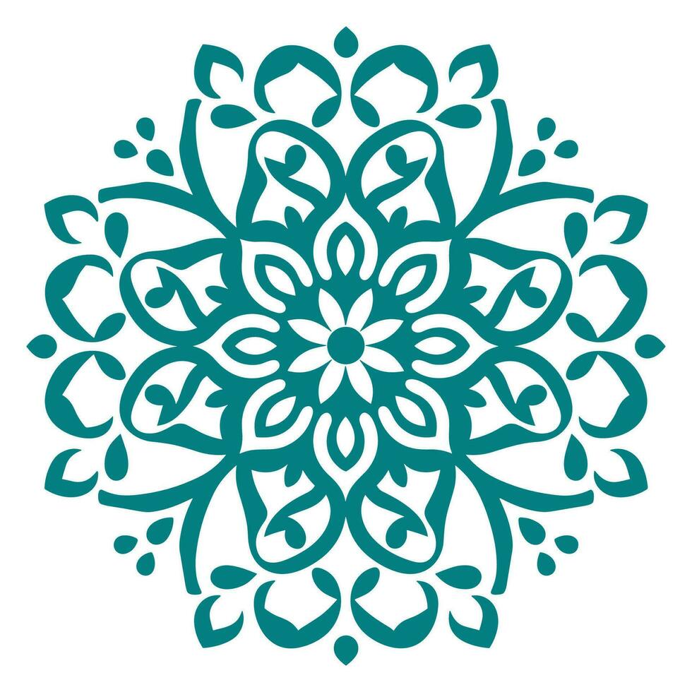 Decorative Circular Mandala vector isolated on a white background, abstract colorful mandala