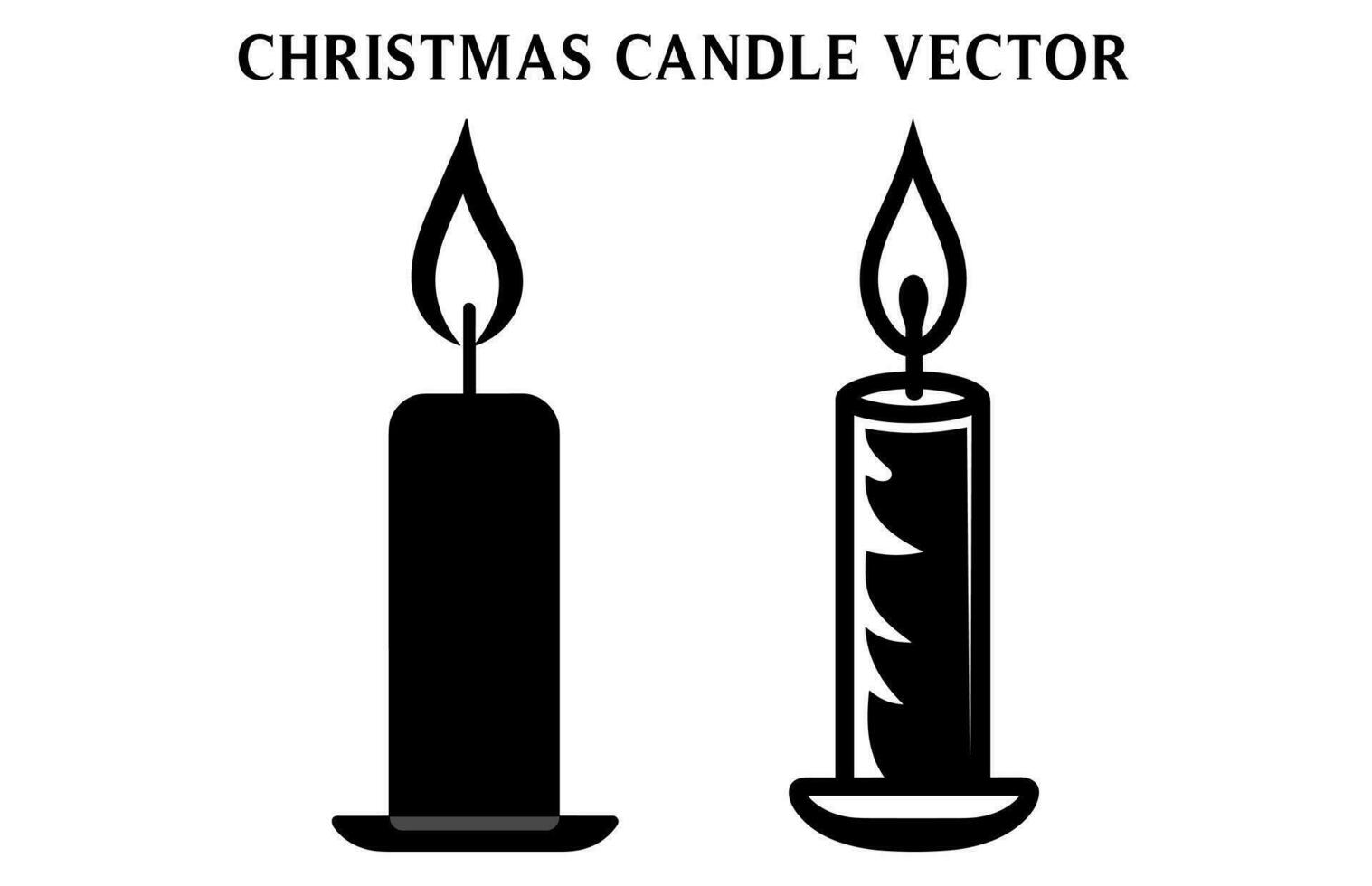 Candle Vector Silhouette free
