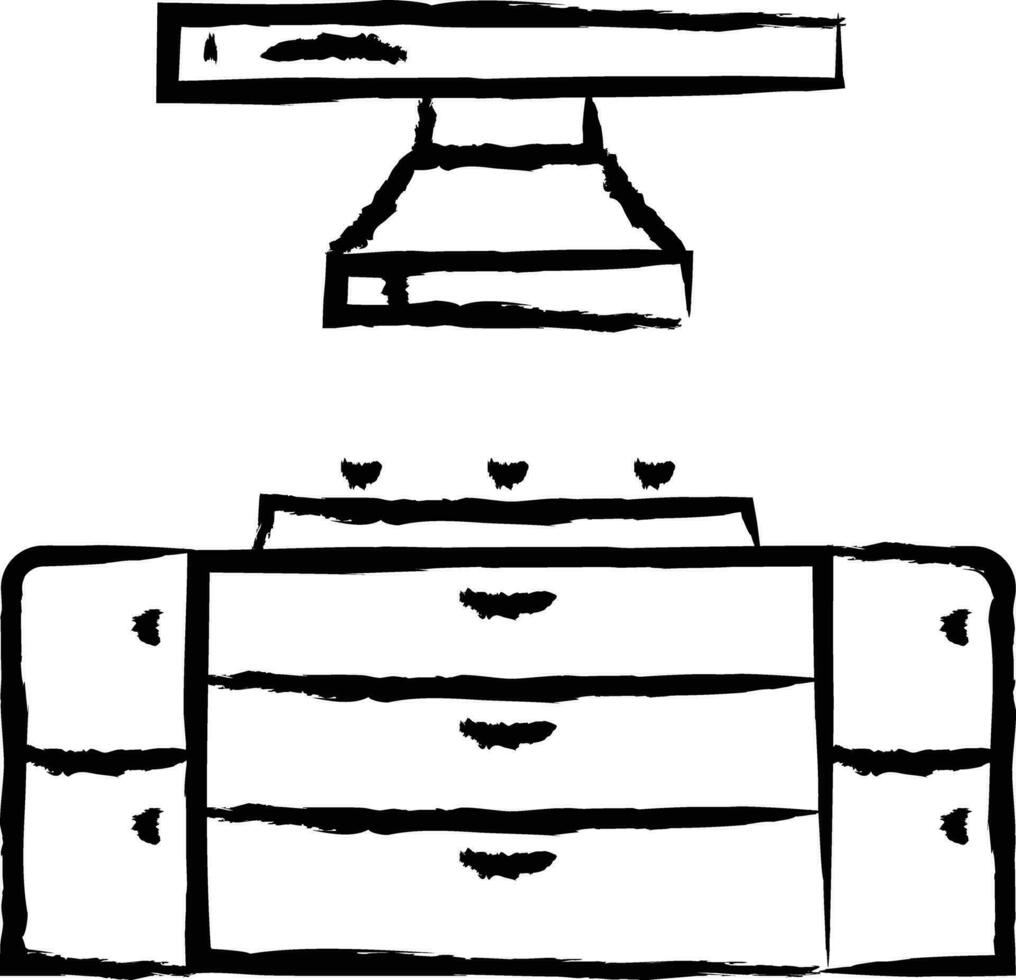 Kitchen hand drawn vector illustration