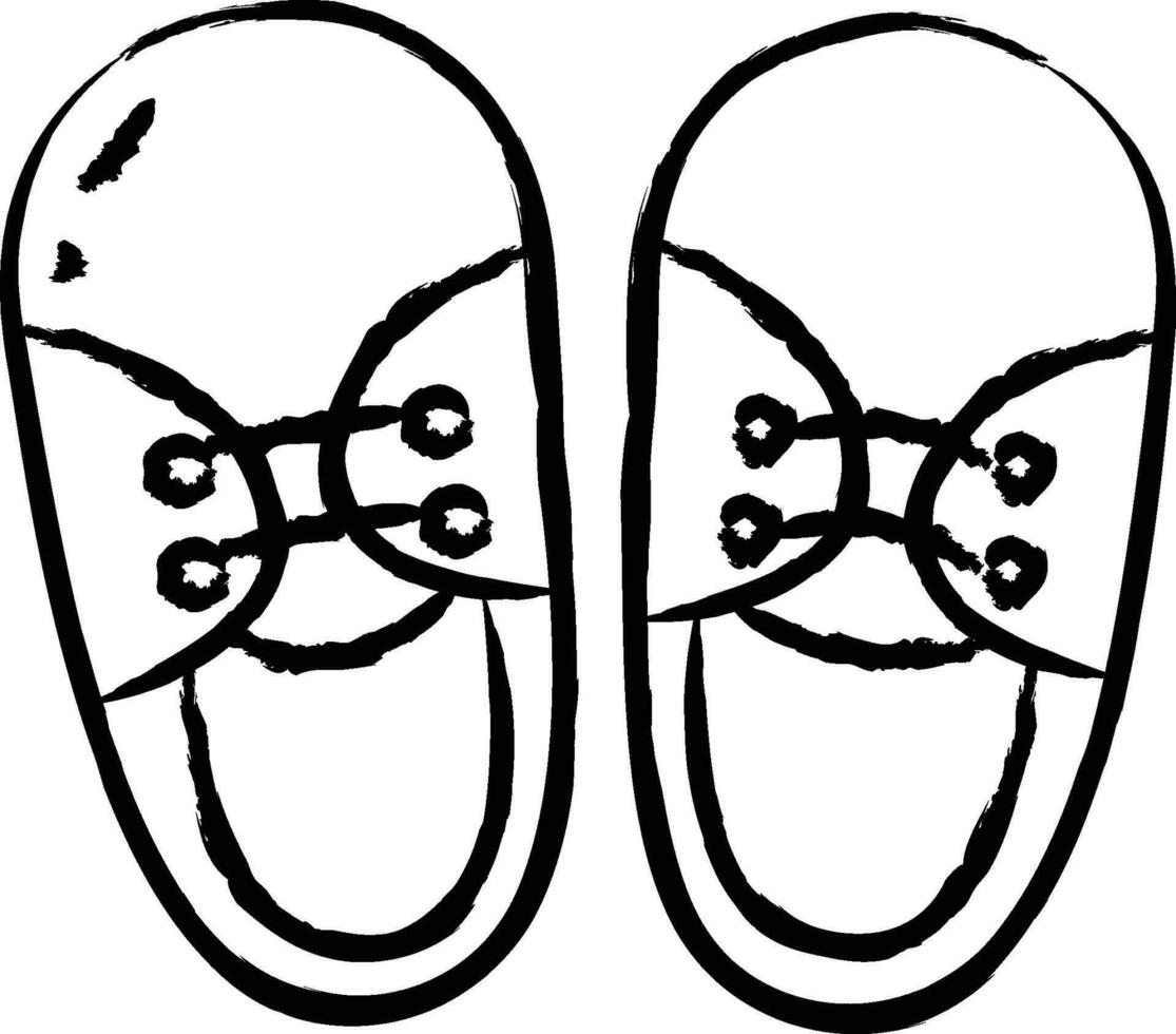 Boy Shoe hand drawn vector illustration