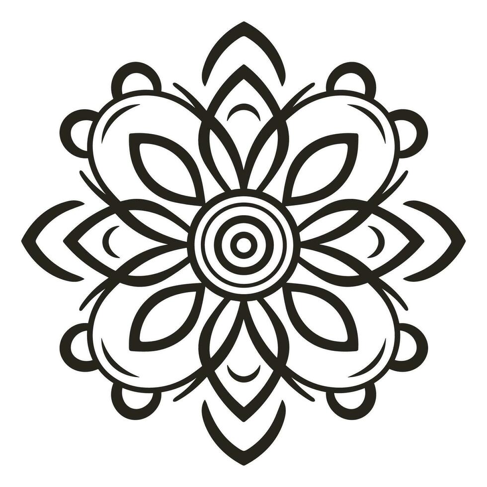 Doodle Mandala vector free, abstract Colorful pattern mandala