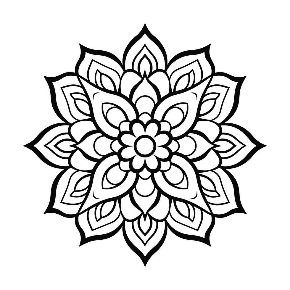 Flower Mandala Pattern vector free, abstract Colorful pattern mandala