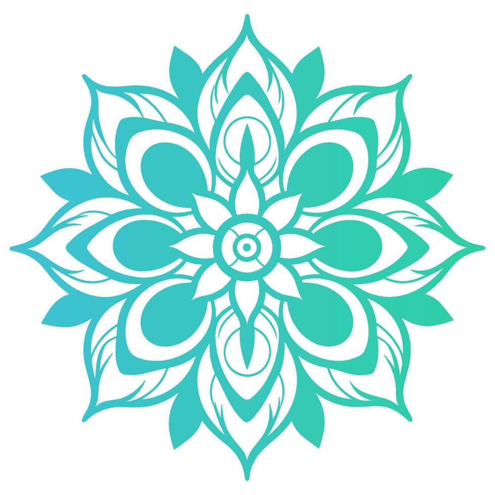 Doodle Mandala vector free, abstract Colorful pattern mandala