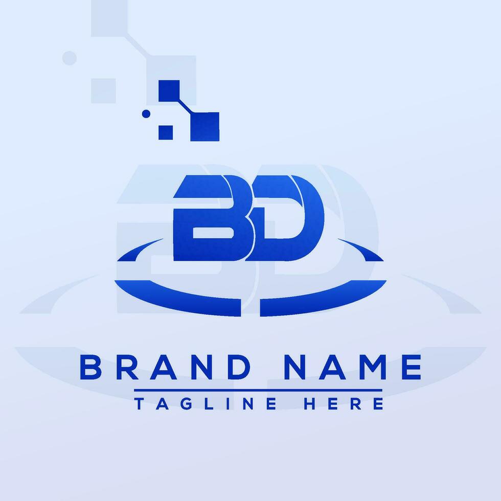 Letter BD Professional logo for all kinds of business vector