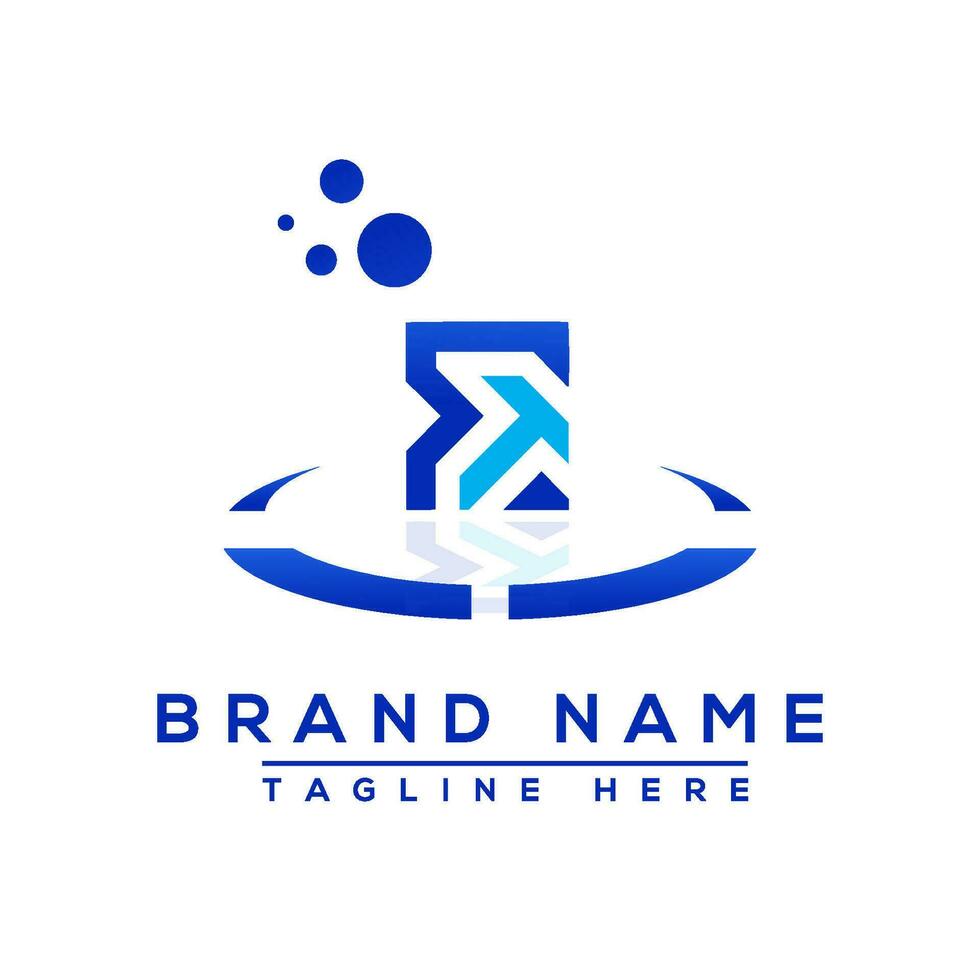 Letter ET blue Professional logo for all kinds of business vector