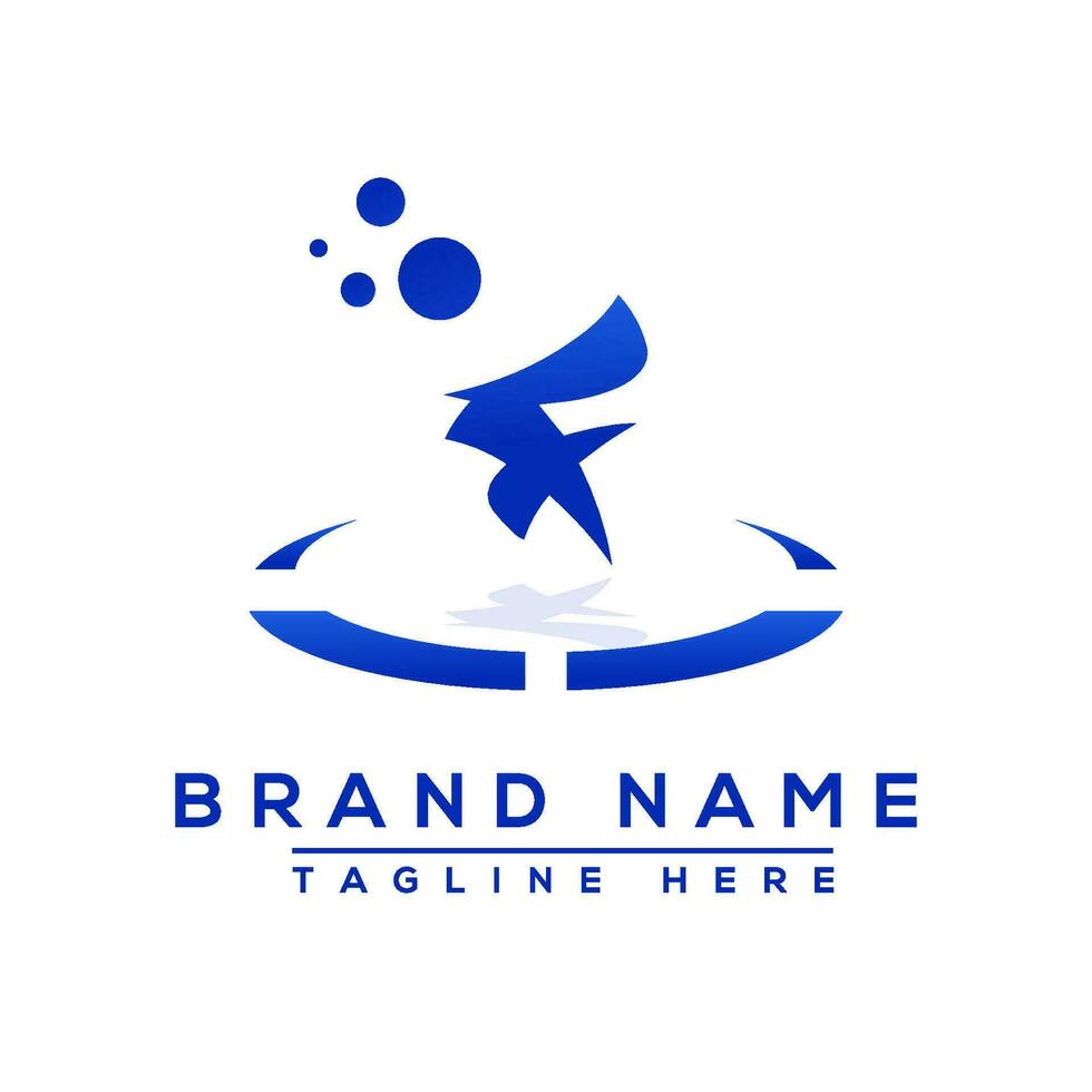 Letter FX blue Professional logo for all kinds of business vector