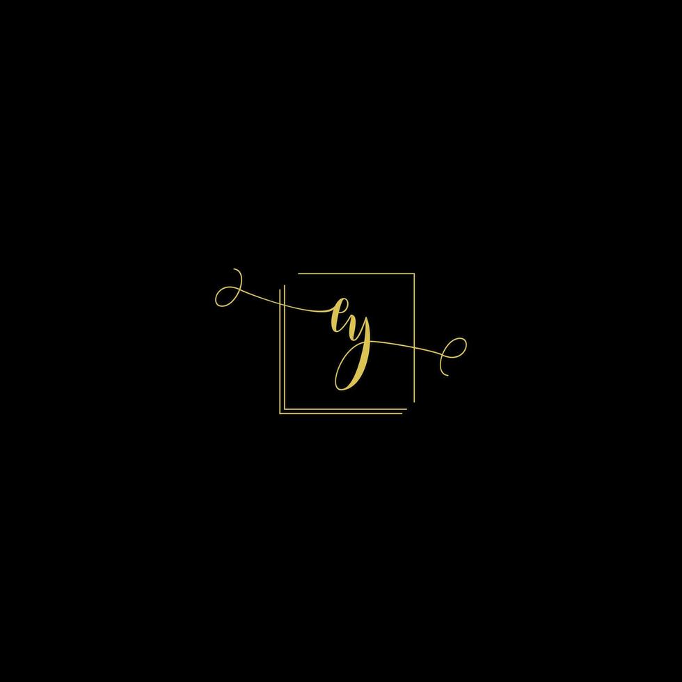 EY creative modern letters logo design template vector