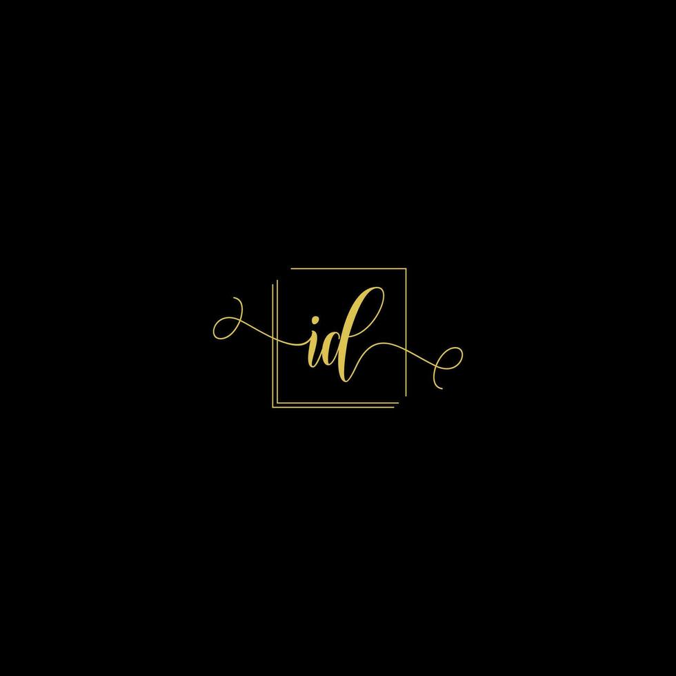 ID creative modern letters logo design template vector