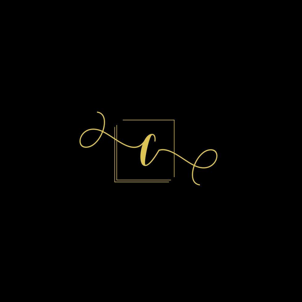 C creative modern letters logo design template vector