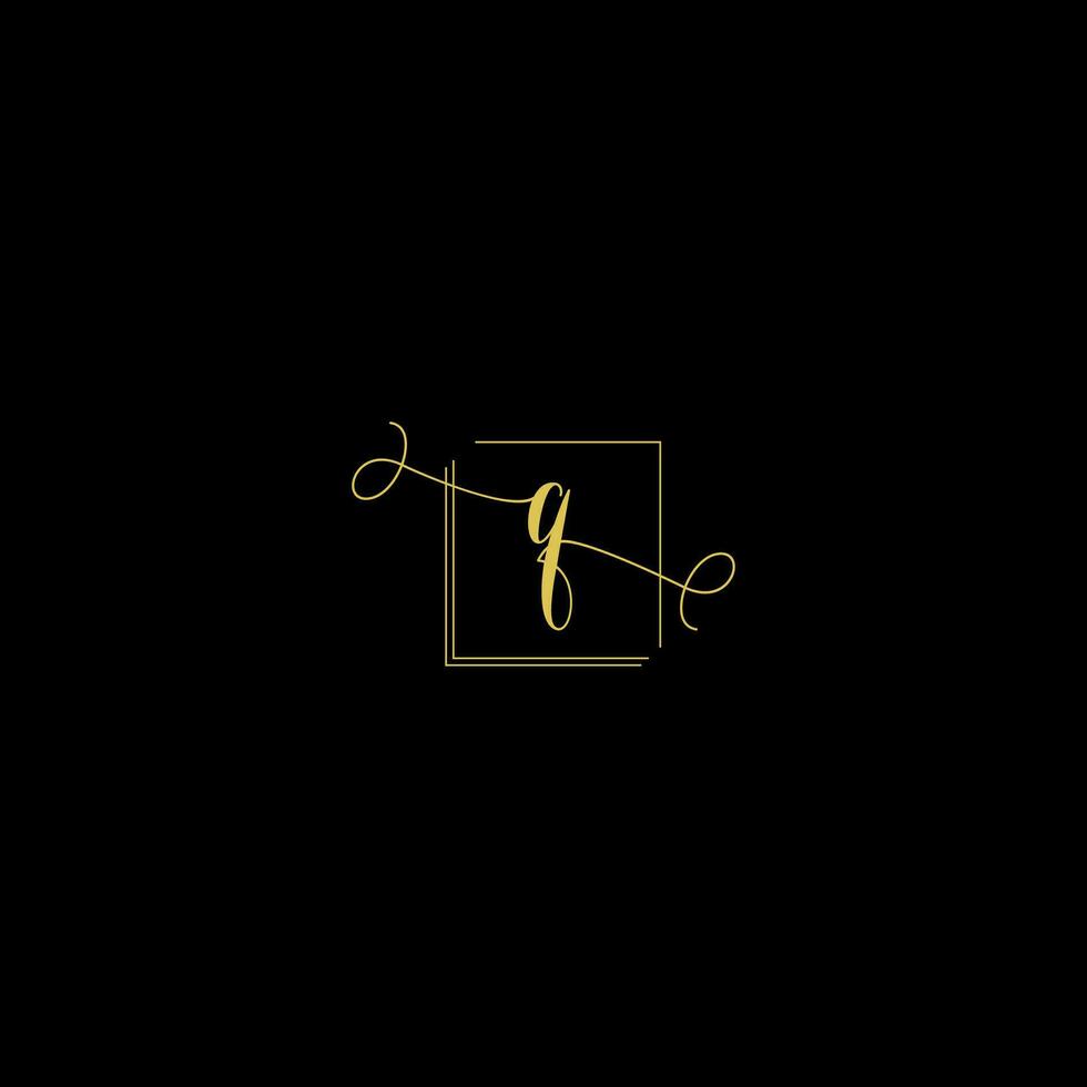 Q creative modern letters logo design template vector