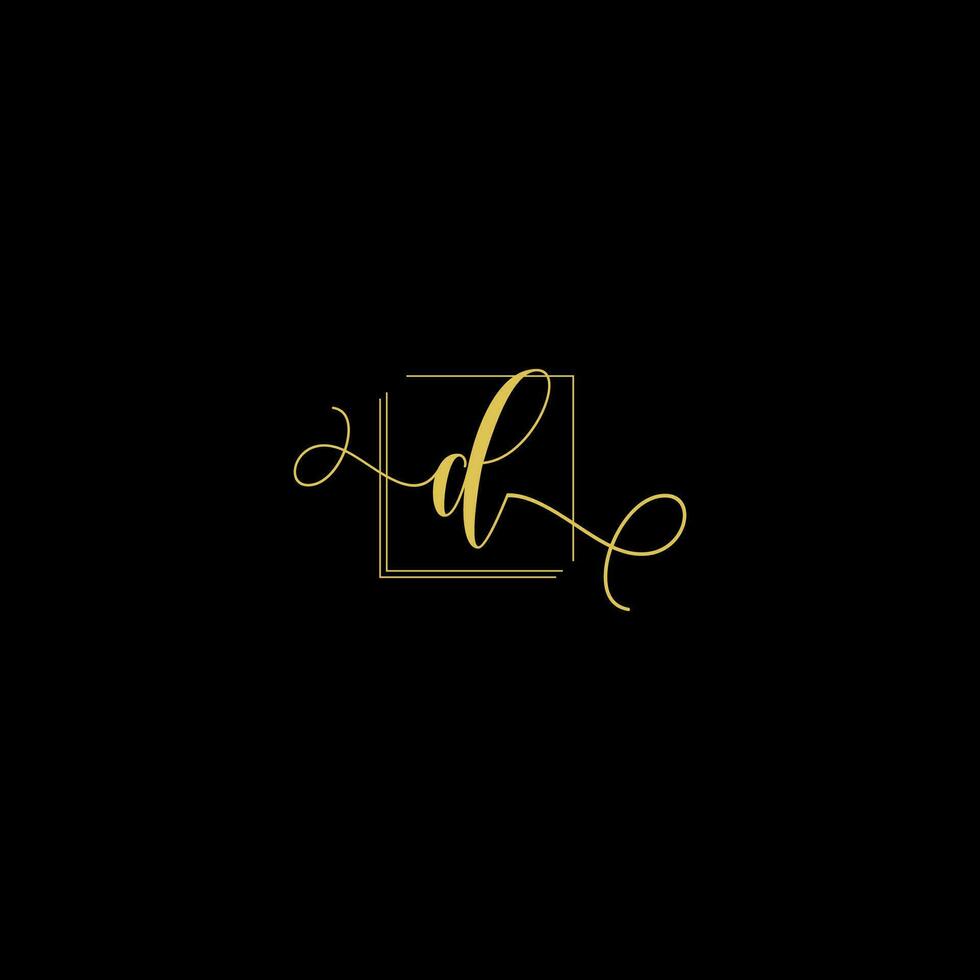 D creative modern letters logo design template vector