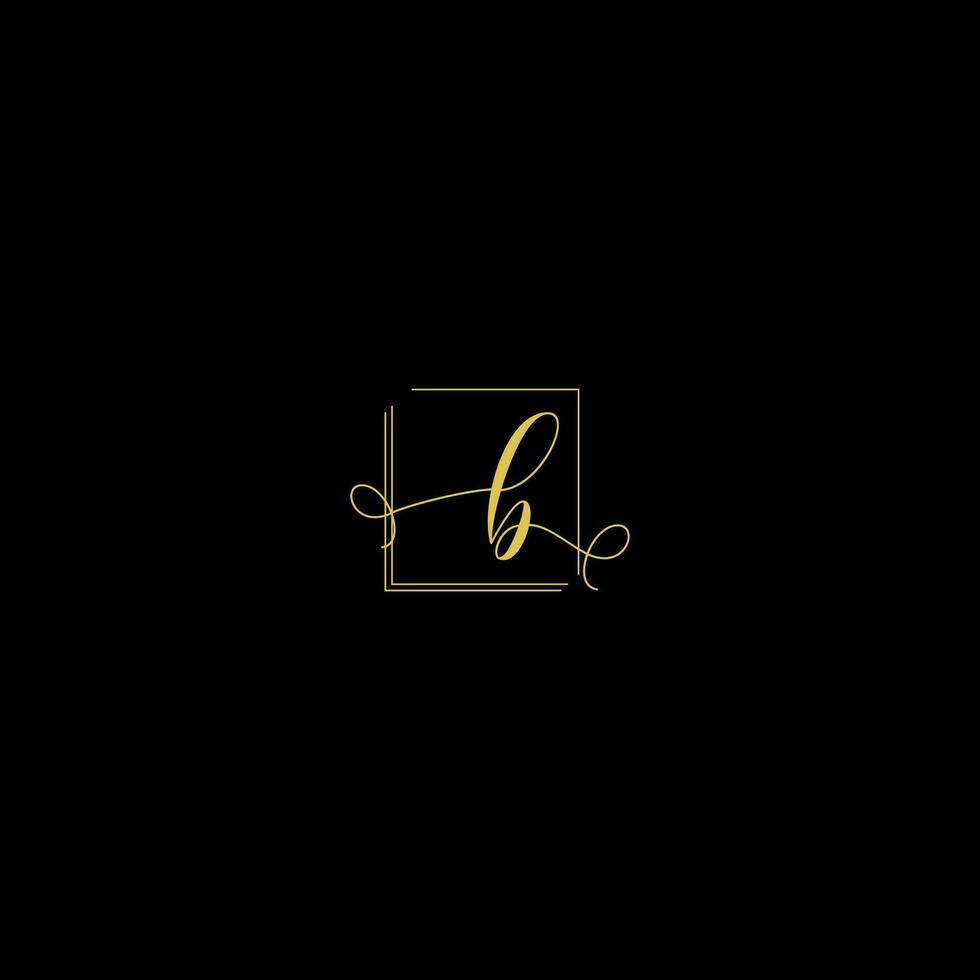 B creative modern letters logo design template vector