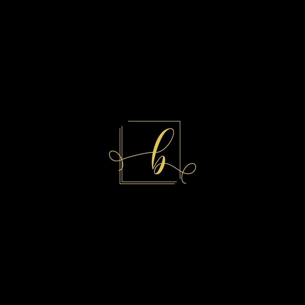 B creative modern letters logo design template vector