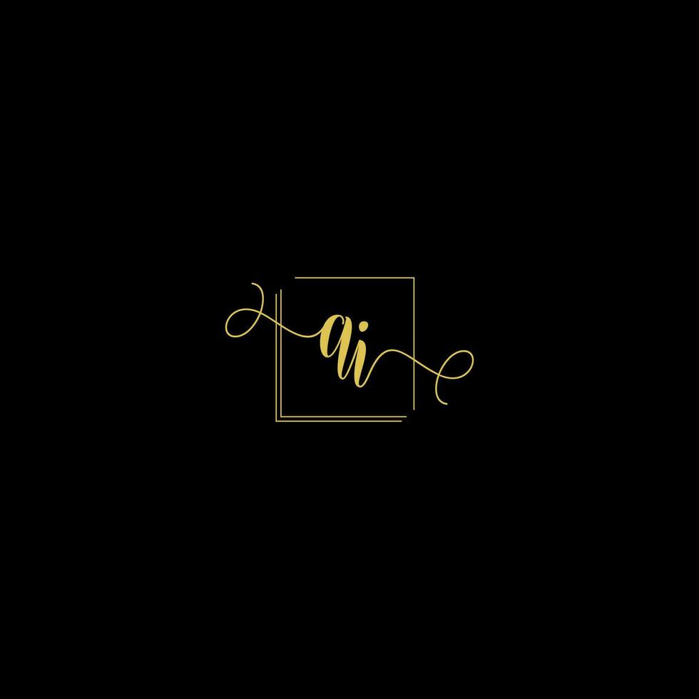 AI creative modern letters logo design template vector