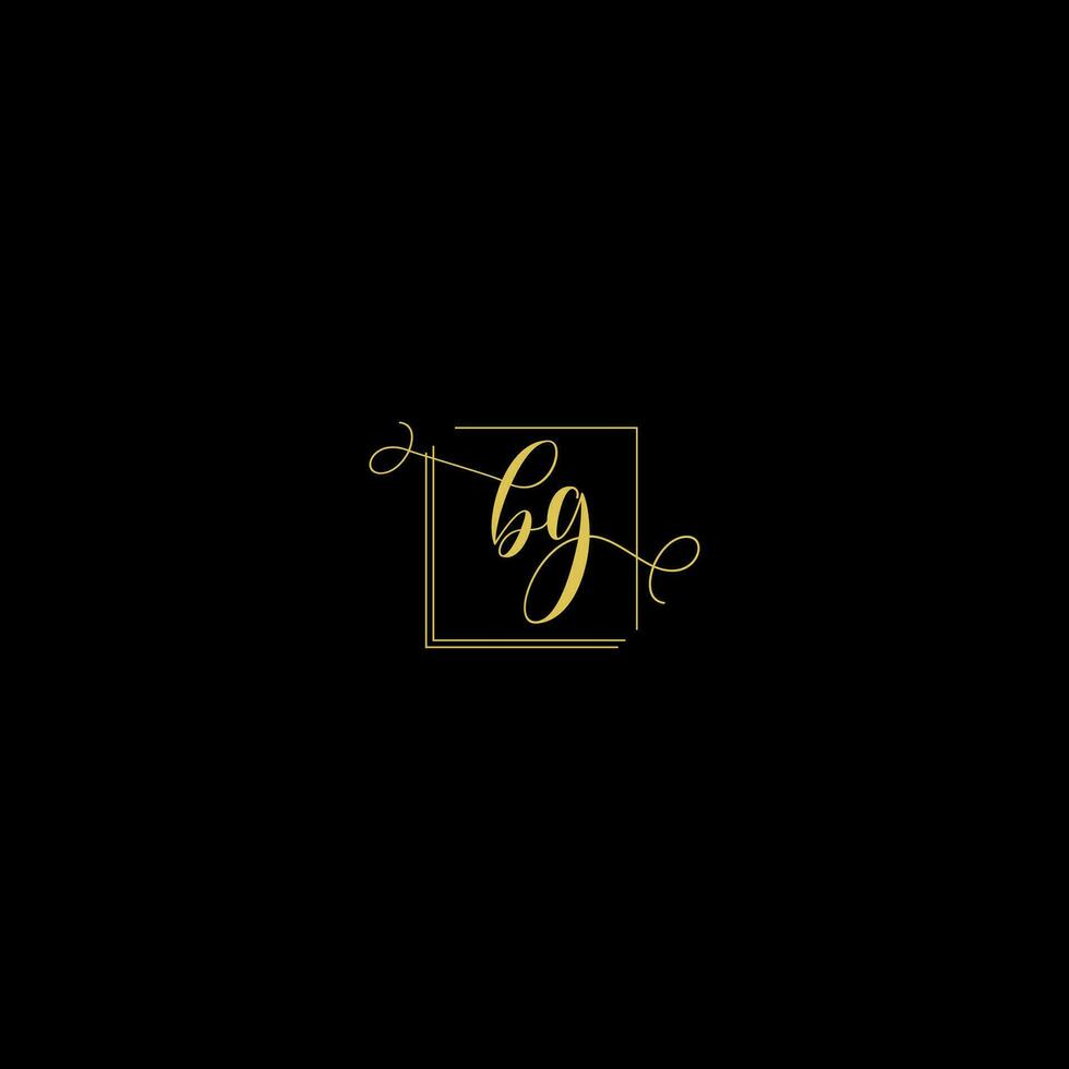 bg creativo moderno letras logo diseño modelo vector