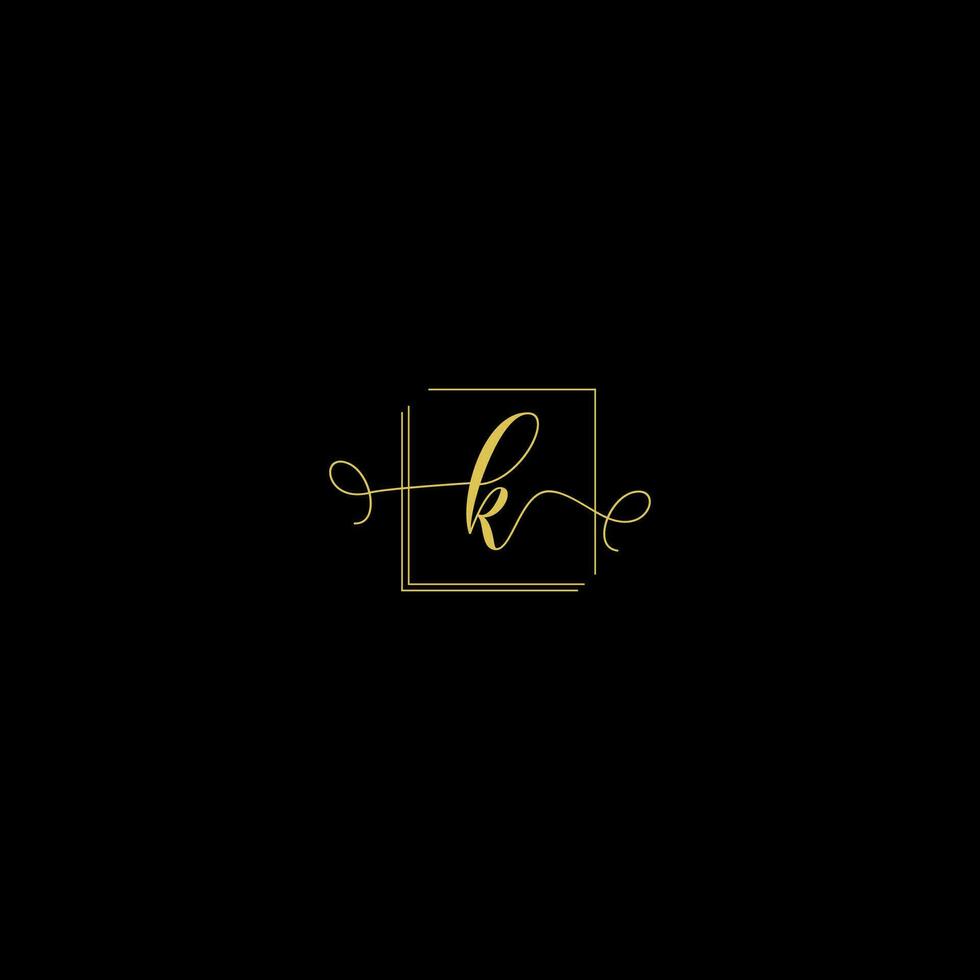 K creative modern letters logo design template vector