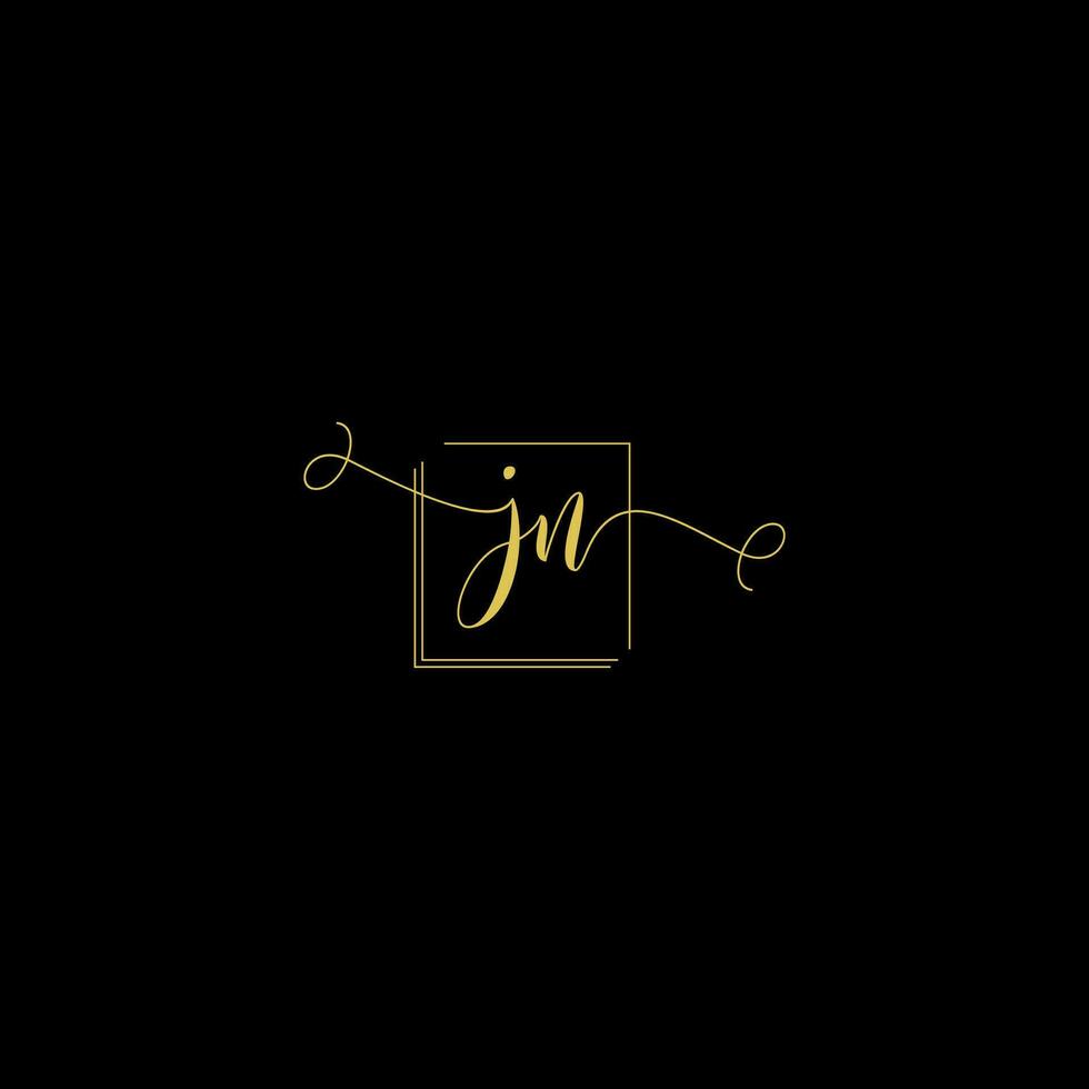 JN creative modern letters logo design template vector