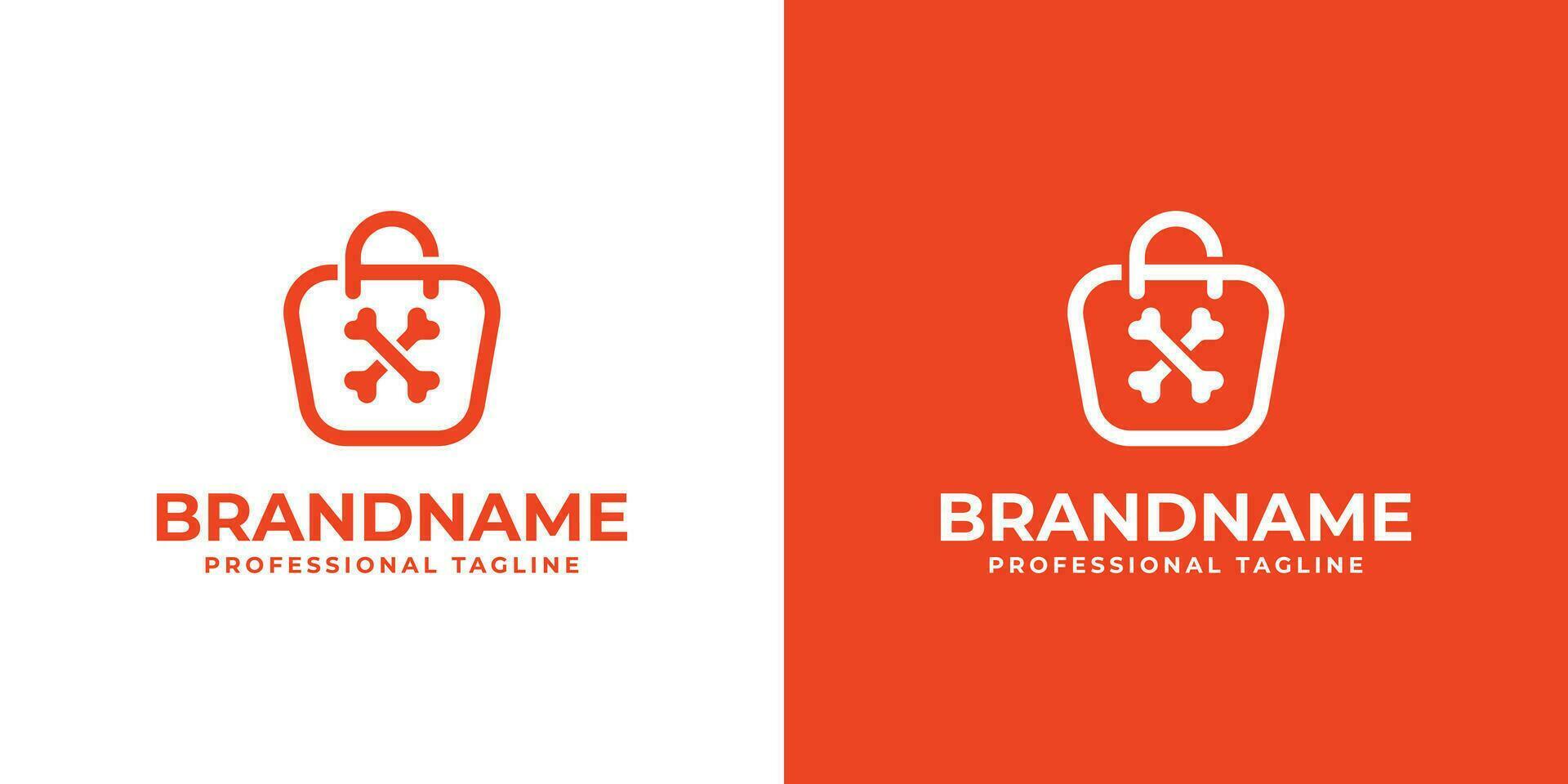 Bone Store Logo, suitable for any business related to Bone and store. vector