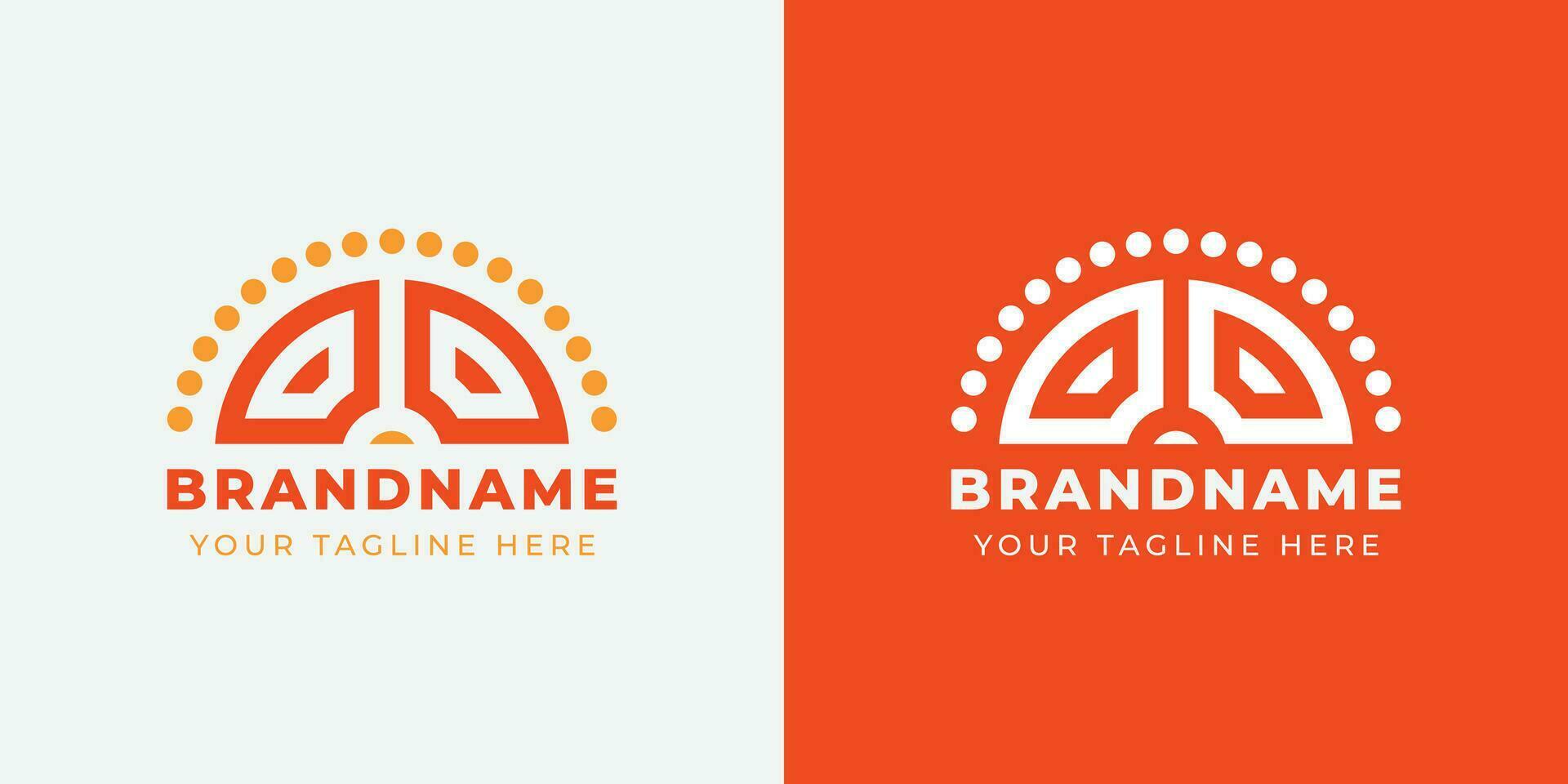 Letter OO Sunrise  Logo Set, suitable for any business with OO initials. vector