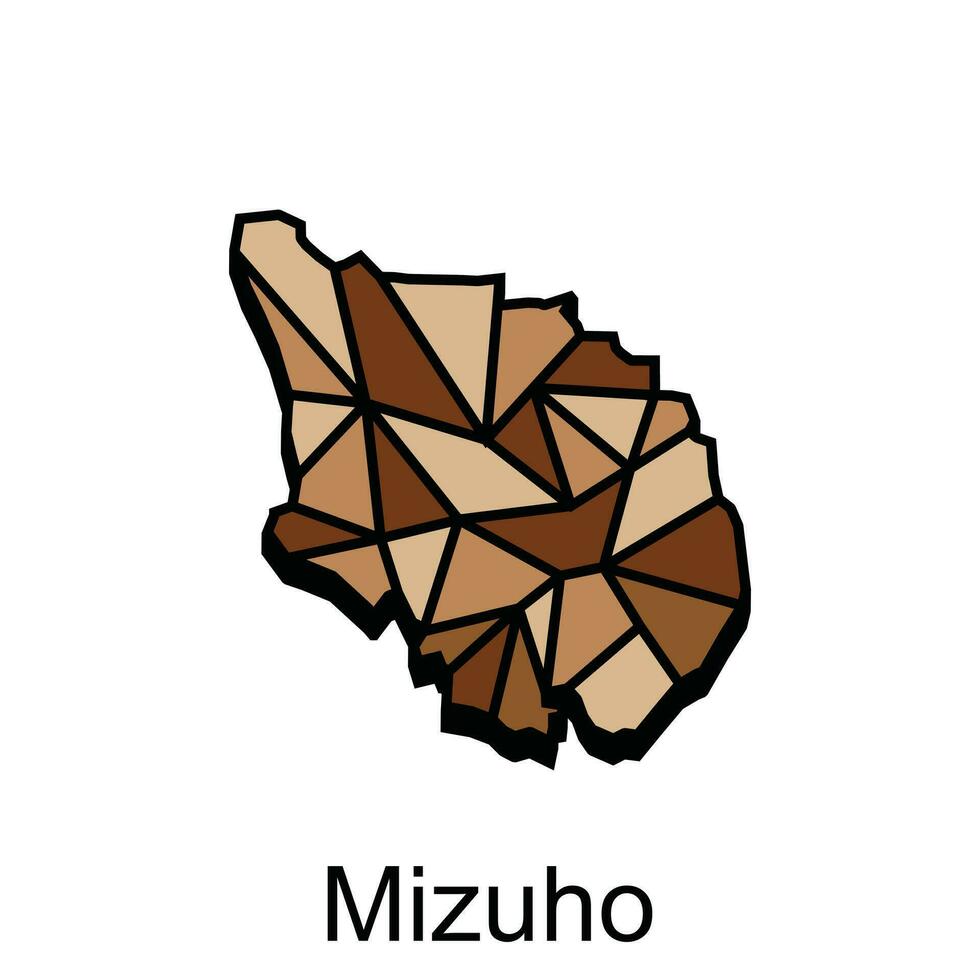 Map City of Mizuho design, High detailed vector map - Japan Vector Design Template, suitable for your company