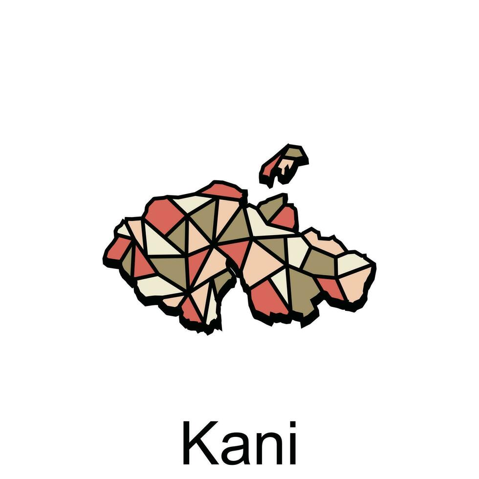 Map City of Kani design, High detailed vector map - Japan Vector Design Template, suitable for your company