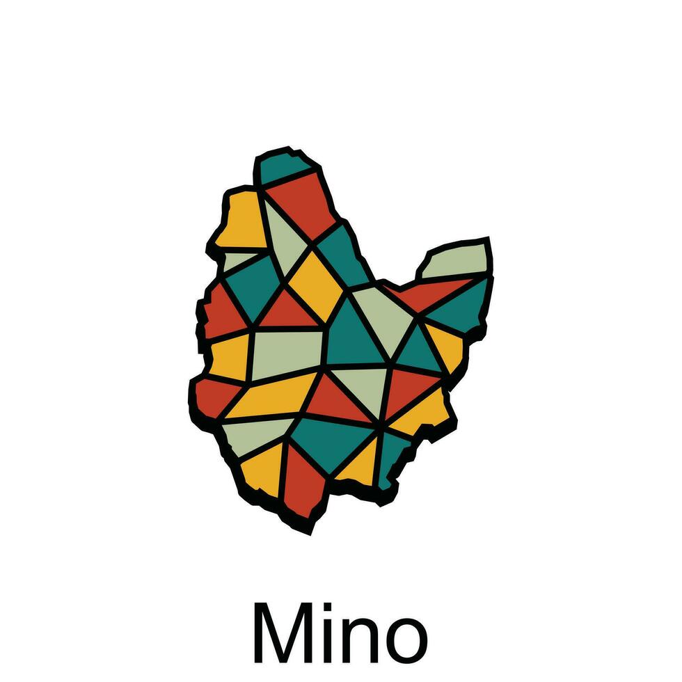 Map City of Mino design, High detailed vector map - Japan Vector Design Template, suitable for your company