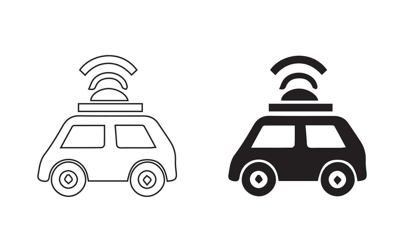 Set the vector emergency siren symbol in a flat design.