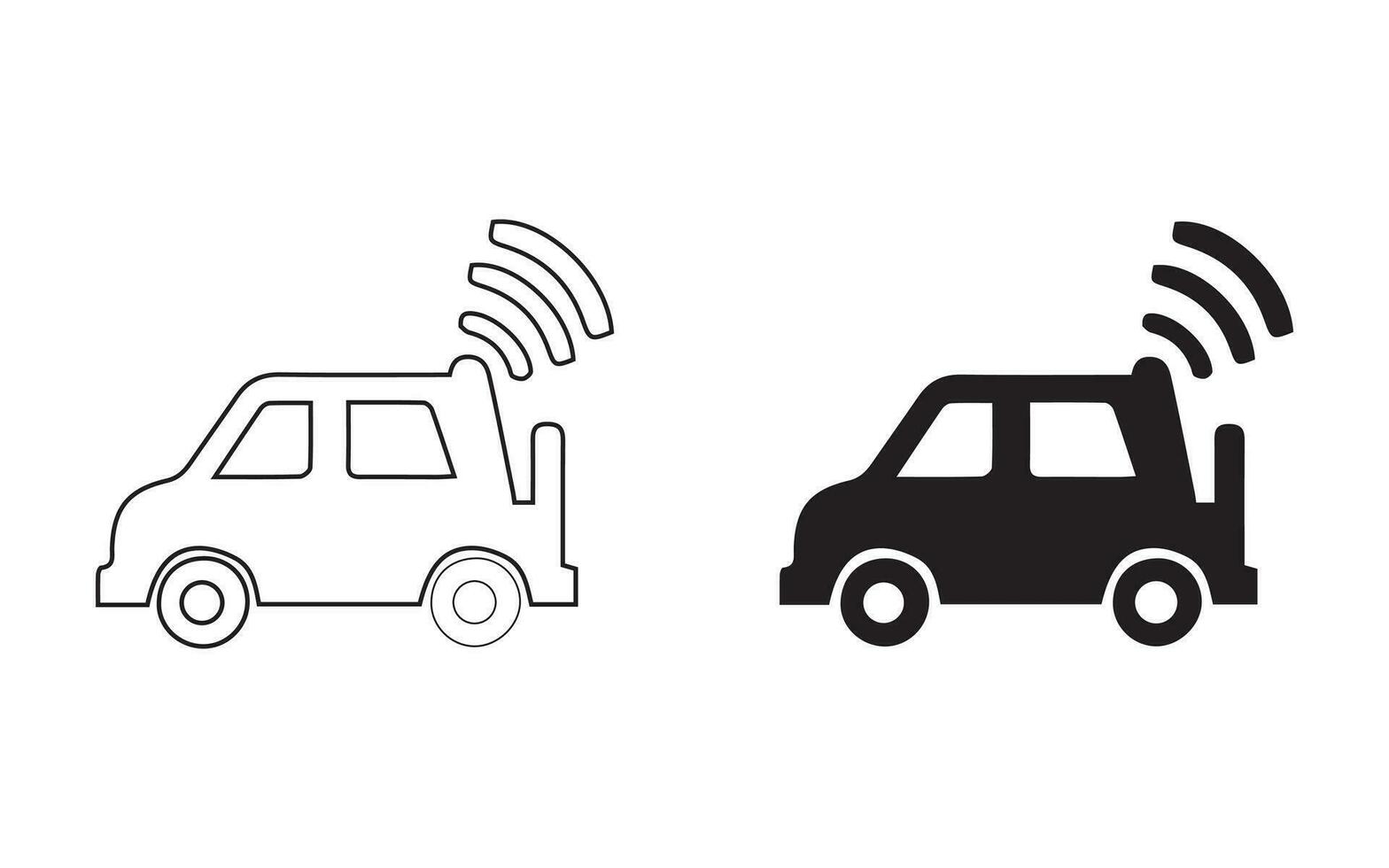 Set the vector emergency siren symbol in a flat design.