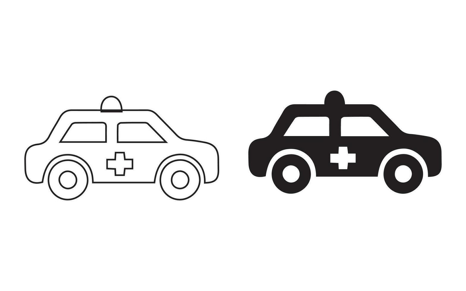 Set the vector emergency siren symbol in a flat design.