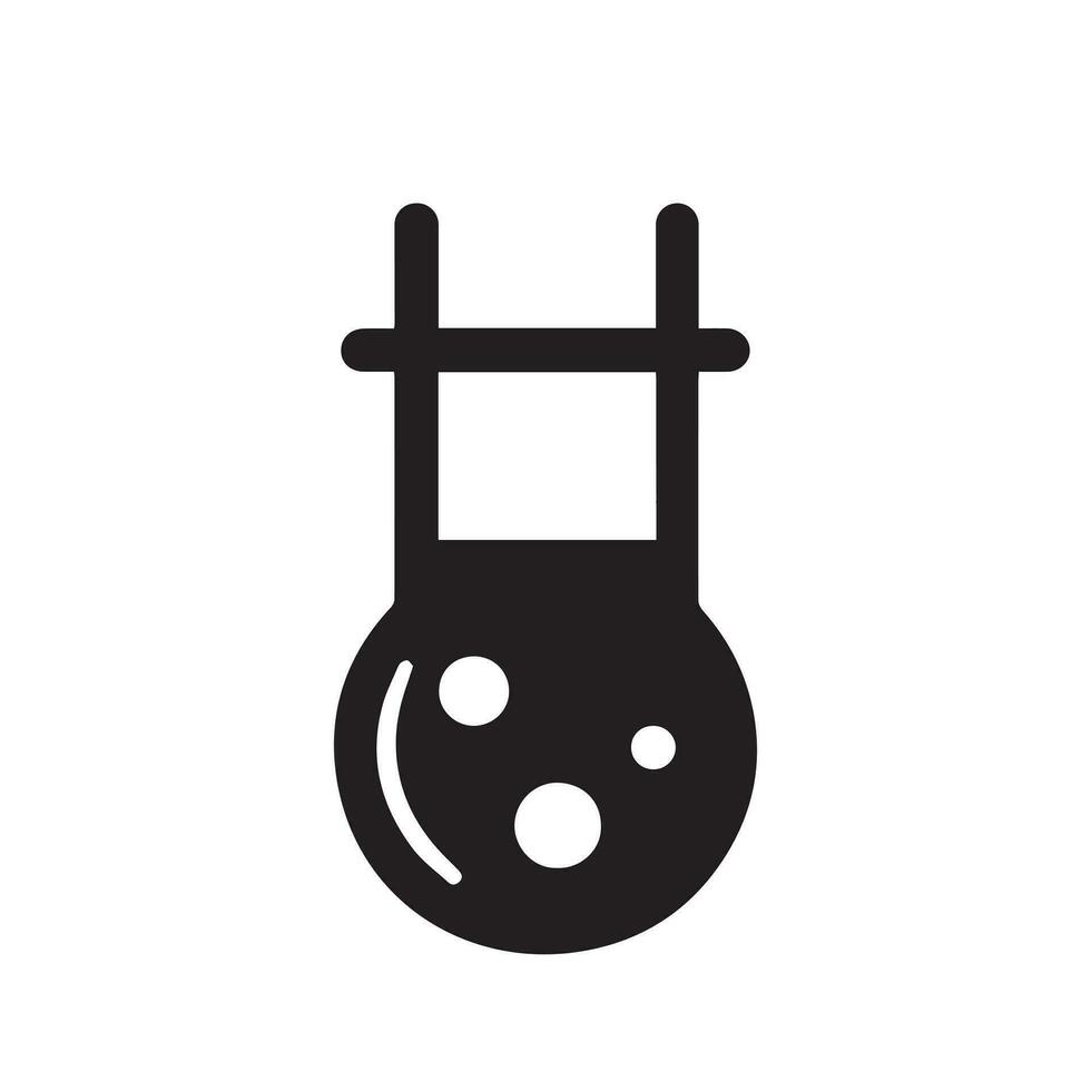 The symbol for a chemical test is the tube pictogram vector