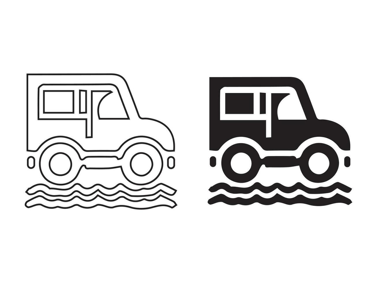 Vector icon set for cars. isolated, straightforward logo illustration for the front view. Sign language. Design of an automobile logo, including a concept sports vehicle symbol silhouette