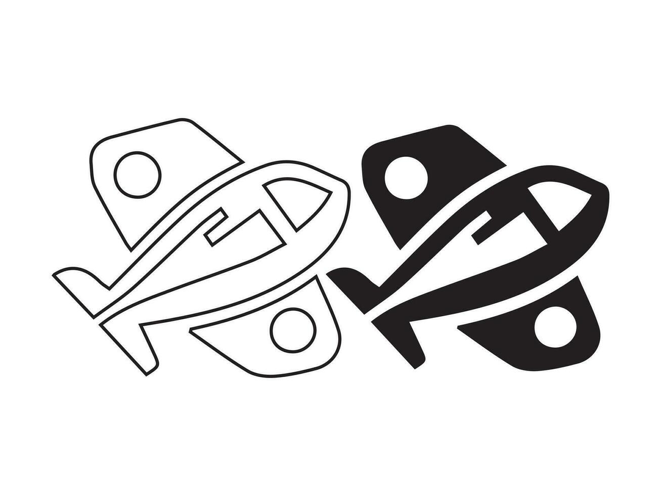Vector icon set for cars. isolated, straightforward logo illustration for the front view. Sign language. Design of an automobile logo, including a concept sports vehicle symbol silhouette