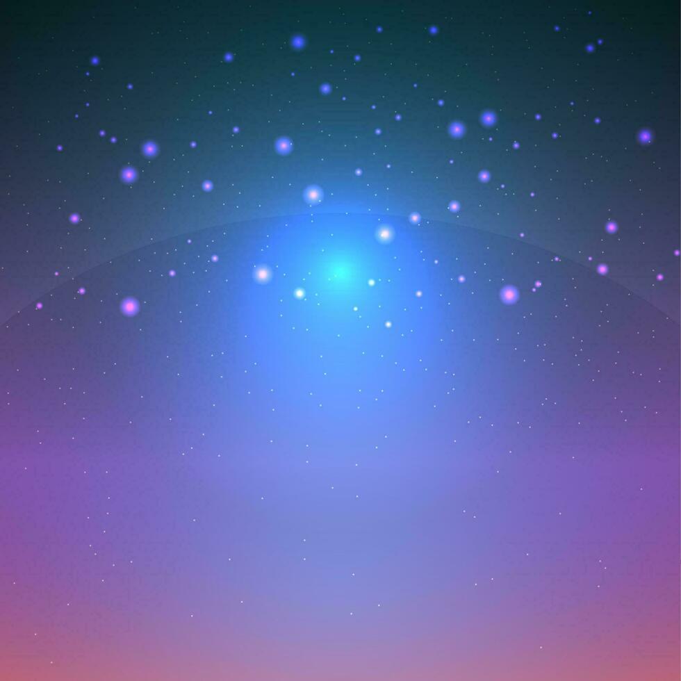 Blurred universe background with Bokeh Light effect colorful space background vector