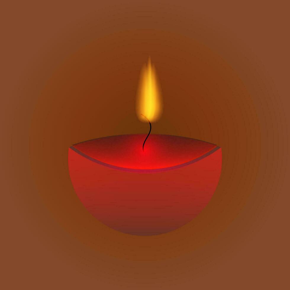 Realistic happy Candle vector