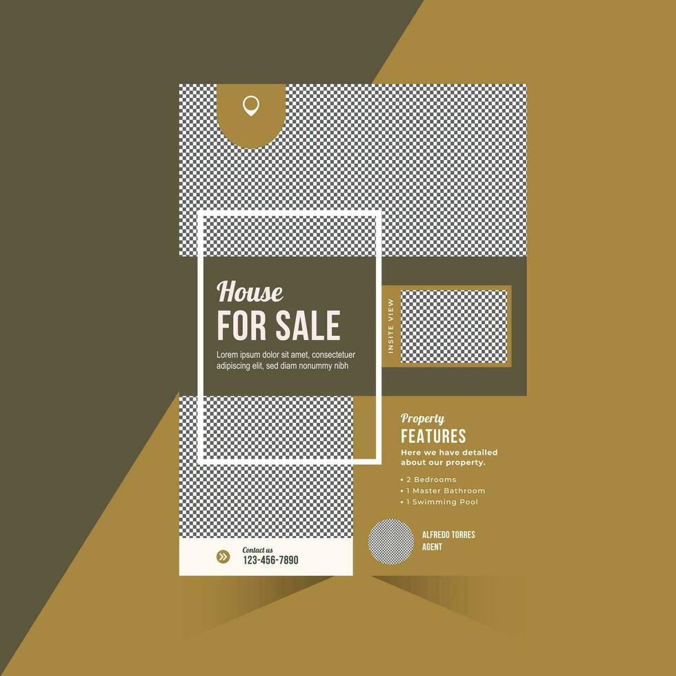 Cream Minimalist Open House Flyer vector