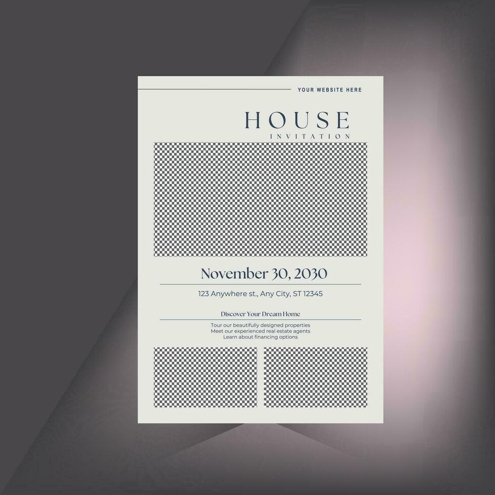 Real State Business Flyer Template - Home Selling Advertisement. Editable Flyer Template, Brochure Design. vector