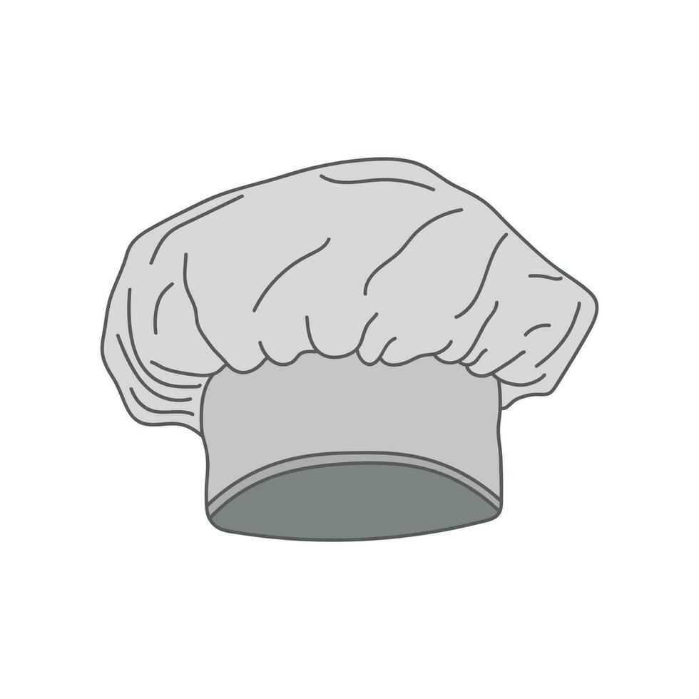 niños dibujo dibujos animados vector ilustración cocinero sombrero aislado en blanco antecedentes