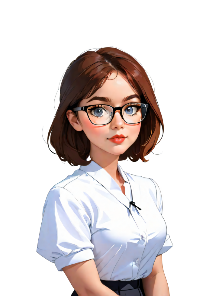 AI generated Beautiful Female Teacher Illustration 34813196 PNG