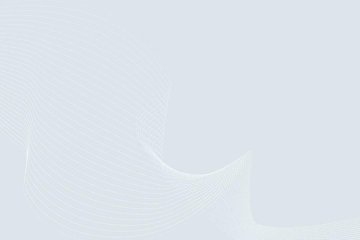 gradient white background with wavy lines vector