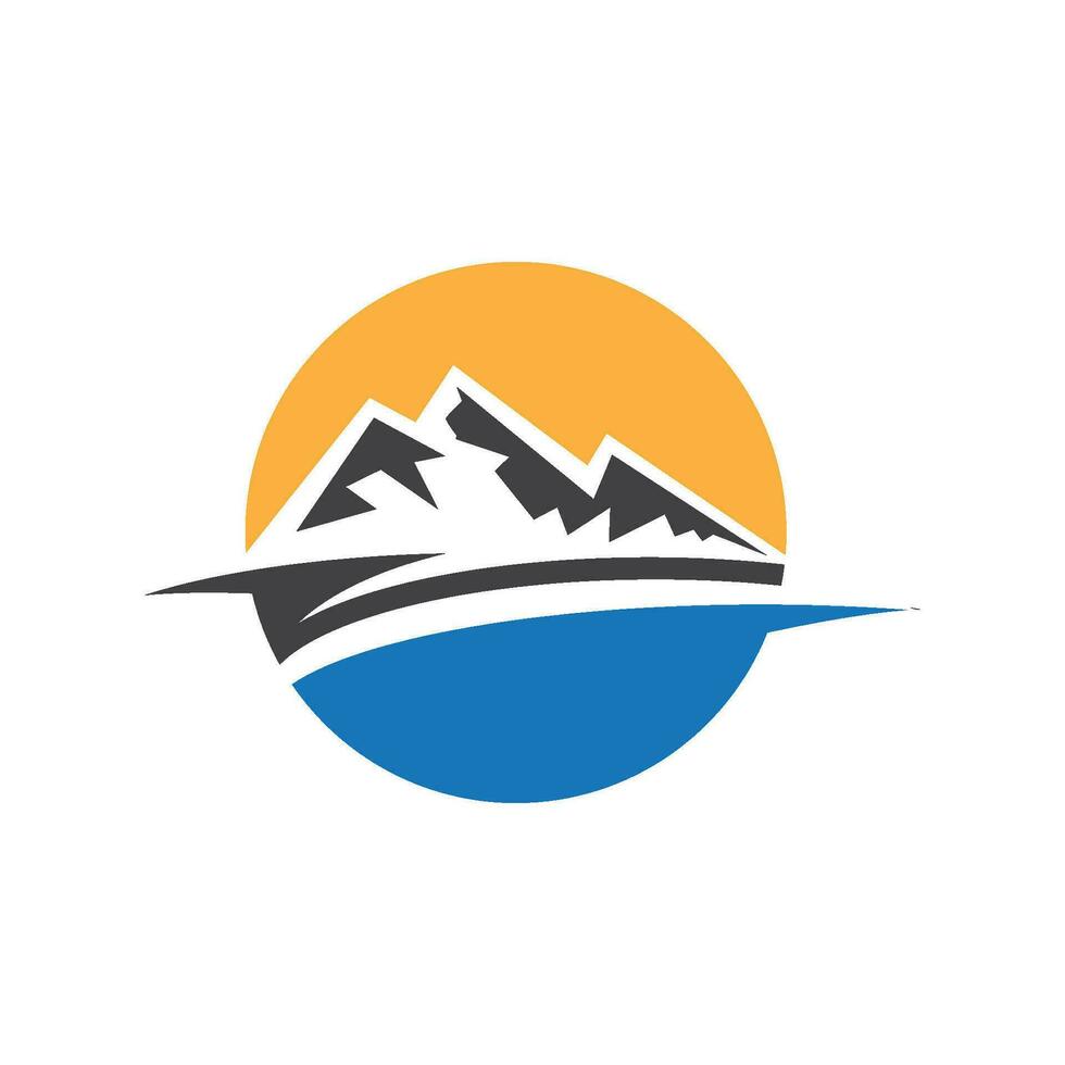 Mountain icon Logo vector